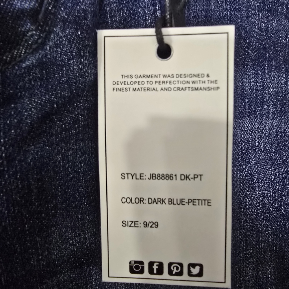 Size‎ 9 PETITE! NWTS Judy Blue Straight Leg Jeans - Picture 5 of 7